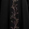 Black Abaya with Pink Bow Embroidery by ZEEFAH Clothing and Tailoring in Islamabad