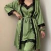 Customizable Luxury Night Gown Set by ZEEFAH Clothing and Tailoring in Islamabad
