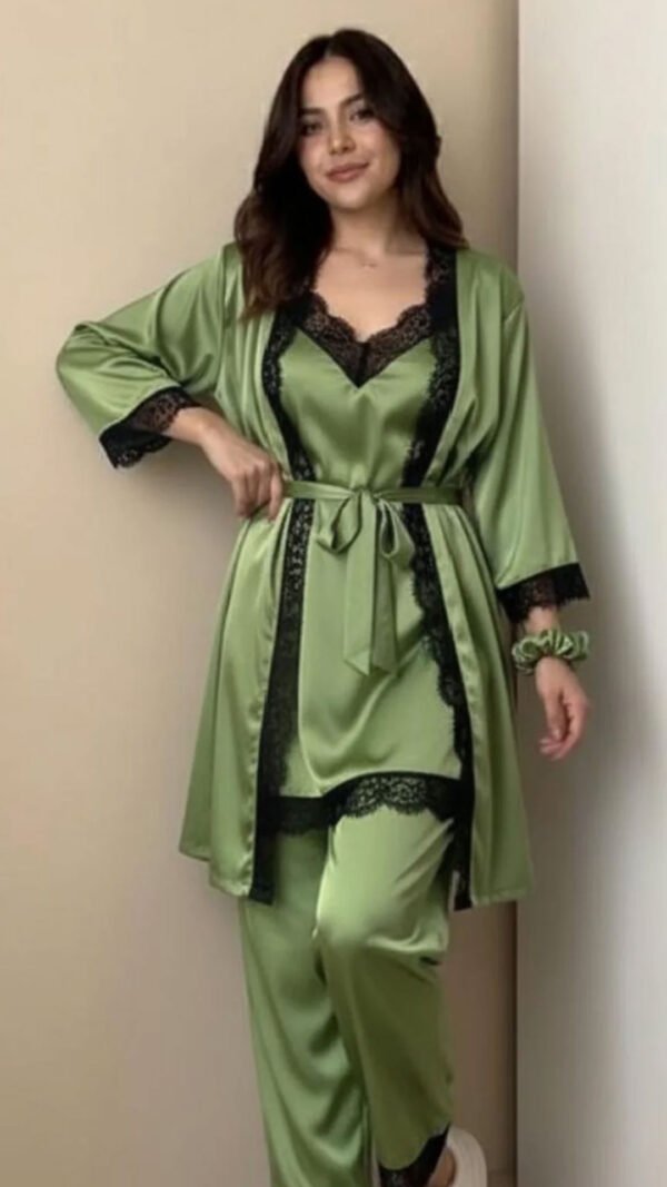 Customizable Luxury Night Gown Set by ZEEFAH Clothing and Tailoring in Islamabad