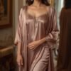 Customizable Luxury Night Gown Set by ZEEFAH Clothing and Tailoring in Islamabad