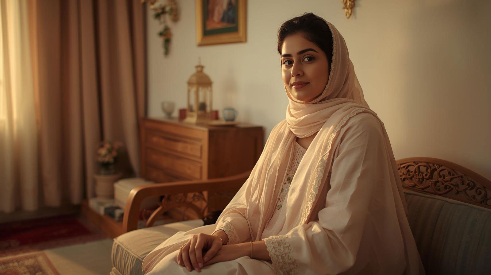 Pakistani women wearing modest Ramazan dresses