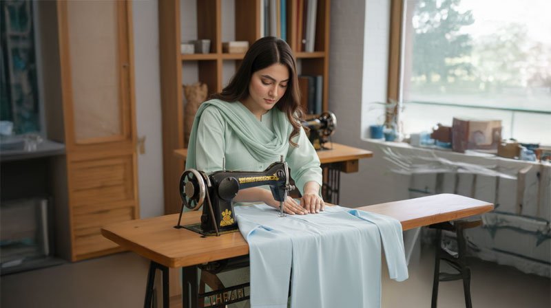 Step 3 Simple Shalwar Kameez Stitching Guide for Beginners by ZEEFAH Clothing and Tailoring in Islamabad