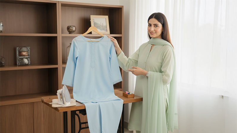 Step-7 Simple Shalwar Kameez Stitching Guide for Beginners by ZEEFAH Clothing and Tailoring in Islamabad
