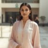 University girl wearing modest summer suit stitched in Islamabad by ZEEFAH Clothing and Tailoring in Islamabad (3)
