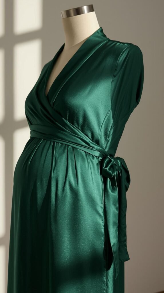 Maternity Dress Wrap Style (Adjustable Waist Strings) by ZEEFAH Clothing and Tailoring in Islamabad