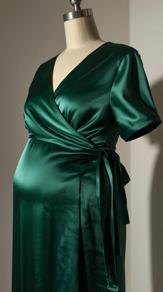 Maternity Dress Wrap Style (Adjustable Waist Strings) by ZEEFAH Clothing and Tailoring in Islamabad