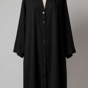 Open Front Abaya (Buttons Snaps) by ZEEFAH Clothing and Tailoring in Islamabad